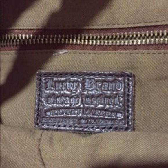Lucky Brand Vintage Inspired Leather Crossbody - Picture 5 of 5